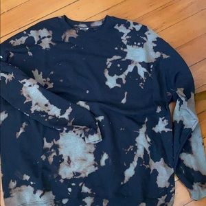 Oversized reverse tie dye sweatshirt